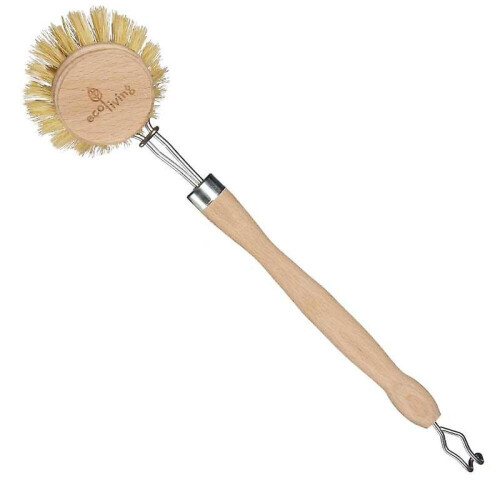 Wooden Dish Brush With Replaceable Brush Head 2
