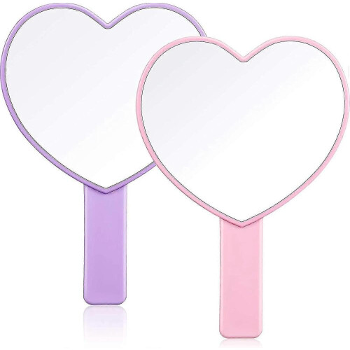Small Handheld Mirror Travel Makeup Mirror Handheld Cosmetic Mirror