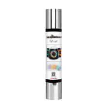 TECKWRAP Chrome Silver Adhesive Craft Vinyl Roll 1ftx5ft