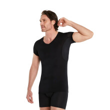 FINN Anti-Sweat Men's Shirt with Extra Short Sleeves ? Perfect Under Short-Sleeve Shirts and Polo Shirts - Undershirt with Armpit Pads for Protection