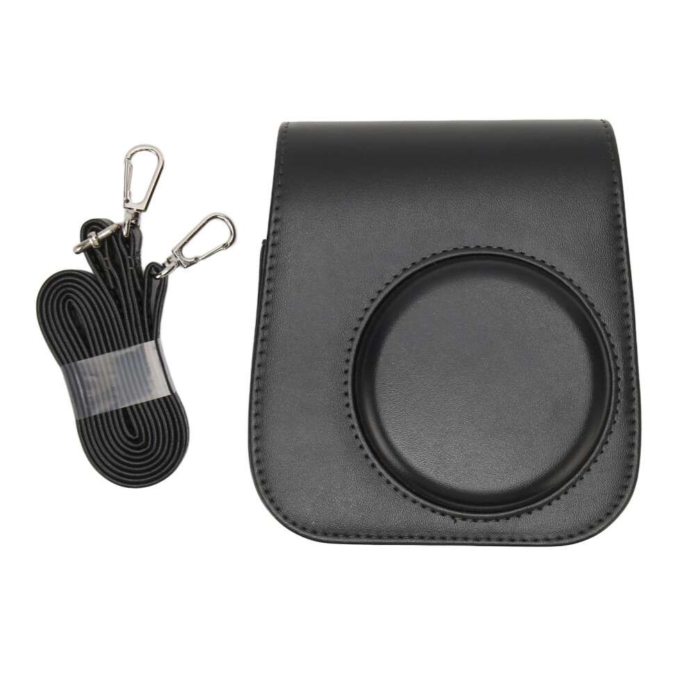 Pu Leather Camera Case Instant Camera Protective Case For Fujifilm Instax Mini Adjustable Shoulder Strap Flip Cover Design Soft Non Scratch 9482828085659