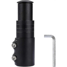 Bicycle Aluminum Alloy Adjustable Handlebar Fork Head Tube (Black)