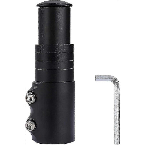 Bicycle Aluminum Alloy Adjustable Handlebar Fork Head Tube (Black)