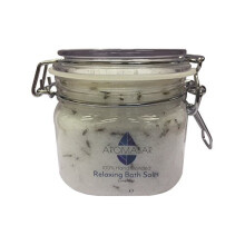 Lavender Bath Salts Soak 550g Gift Jar Epsom Salts and Dead Sea Salts Enriched with Essential Oil 100% Natural Aromatherapy Packed with Minerals