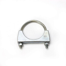 (2 st) Rörklämmor för rör med 40 mm diameter, U-formade rörklämmor, förzinkade rörstöd