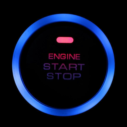 Auto Car Key Systems Key blade Engine Start Stop Push Button Auto Replacement less Entry Ignition Starter Switch 12V Universal 2