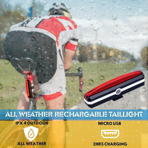 Feu arrière de vélo rechargeable pour le cyclisme 1