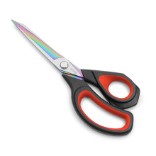LIVINGO Premium Dressmaking Scissors Heavy Duty Multi-Purpose Titanium Coating Forged Stainless Steel Sewing Fabric Leather Tailor Comfort Grip Shears