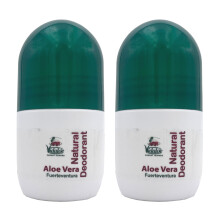Vidaloe Natural Deodorant (80% Aloe Vera Juice) with Coconut Oil 50 ml x 2 Units