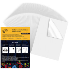 Siumir 30PCS Water Soluble Embroidery Paper, A4 (8.27"x11.69") Stick and Stitch Embroidery Stabilizer Print or Draw Stabilizer for Stick and Stitch