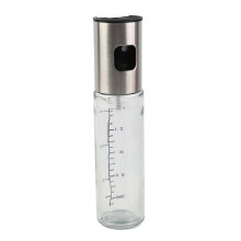 Botella rociadora de aceite de acero inoxidable 304, tipo prensa, para barbacoa, de vidrio
