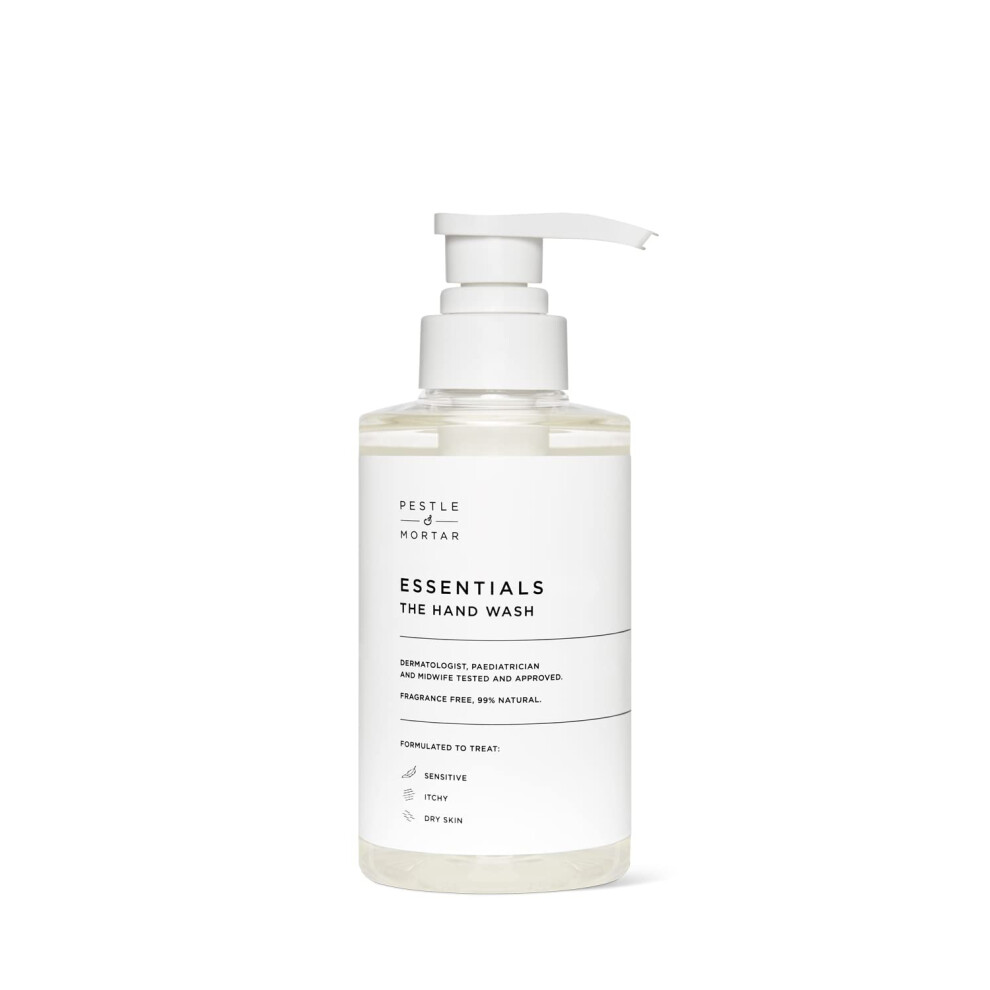 Pestle & Mortar Essentials The Hand Wash 300Ml, For Dry, Itchy, Sensitive And Eczema-Prone Skin, Cleans & Hydrates Hands, Paraben Free, Sls Free &