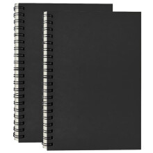 2Pack A4 Sketch Books 160GSM Thick Paper Spiral Bound Sketchbook Hardback Sketch Pad for Drawing and Sketching 30 Sheets/60 Pages(A4-2Pack)