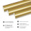 TECKWRAP Permanent Adhesive Vinyl 12" x 10ft, Glossy Gold 2