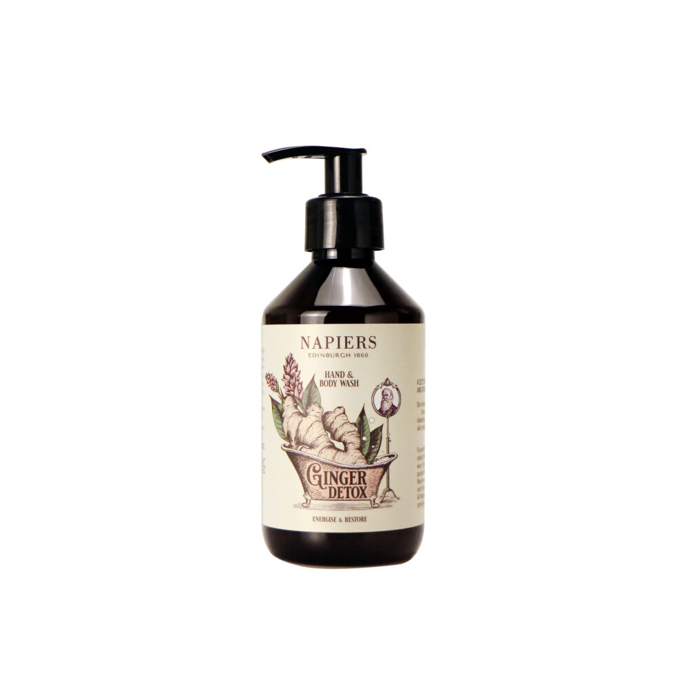 Napiers Ginger Detox Natural Body Wash With Citrus Extracts | Stimulate And Restore Skin - 300Ml