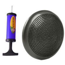 Almofada de equilíbrio inflável cinza de 34 cm com núcleo grosso – Disco de equilíbrio para assento oscilante com inflador de ar de cor ale