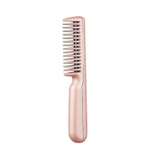 Tragbarer Glättkamm mit USB-Anschluss, Anionen-Glättkamm, multifunktionaler Haarglätter mit Zinken (1 Stück, Rosa)