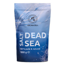 Bath Salt with Dead Sea Salt 1kg (zipper) - 100% Pure and Natural - Dead Sea Salts 1000g - Body Care - Best Benefits for Good Sleep - Beauty - Bathing