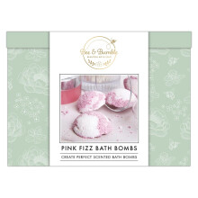 Bee & Bumble DIY Bath Bomb Making Kit - Pink Fizz, 100g Sodium Bicarbonate, 50g Citric Acid, 35g Cocoa Butter, Pink Dye & Fragrance Oil, Hobby Craft