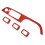 Window regulator panel trim Car window regulator switch cover, carbon fiber sticker window regulator panel moto kit 3