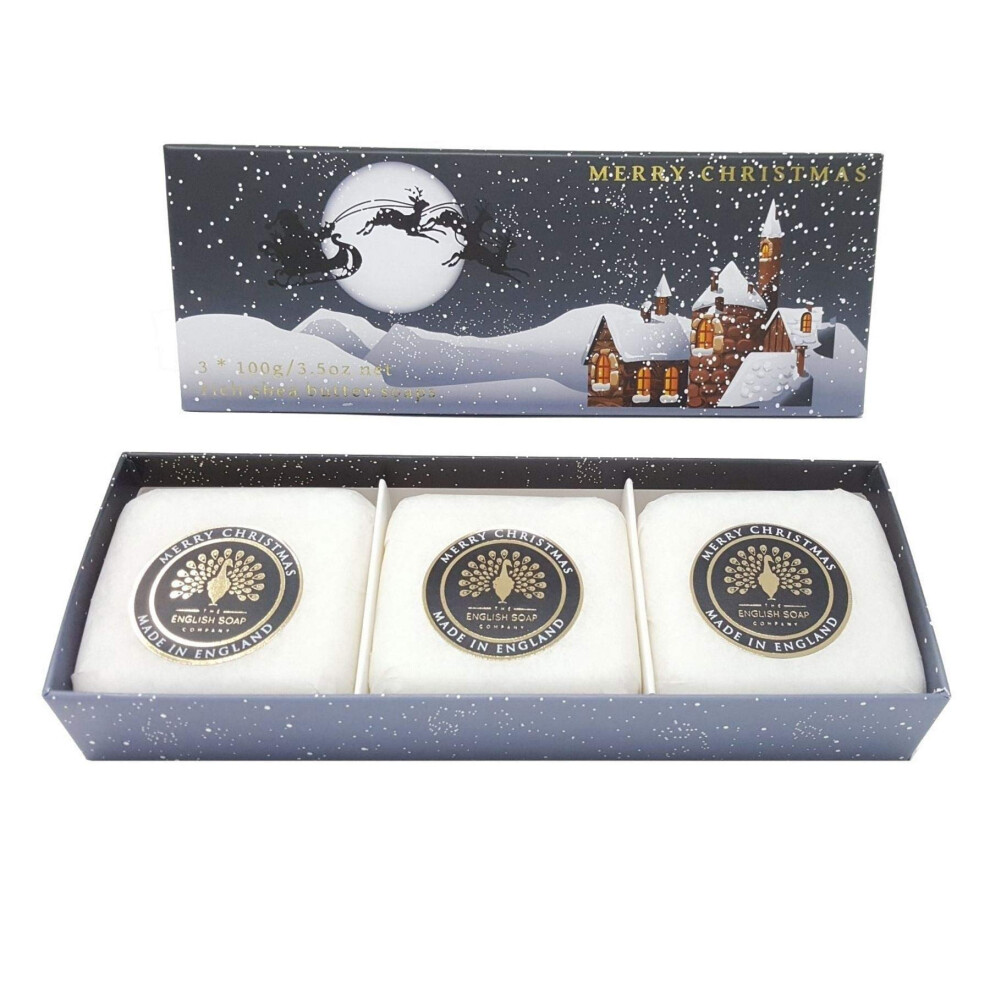 The English Soap Company , Gift Boxed Hand Soaps, Winter Village, 3 X 100G
