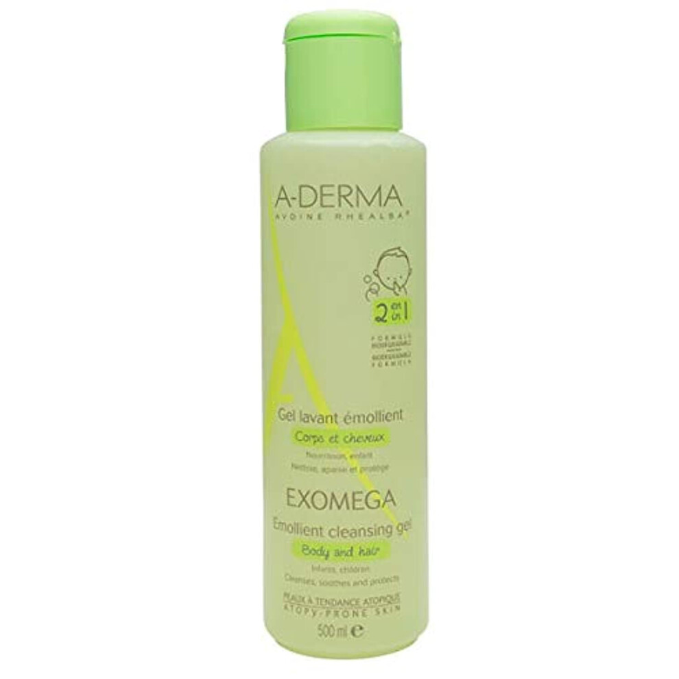 A-Derma Exomega Emollient Cleansing Gel 500Ml