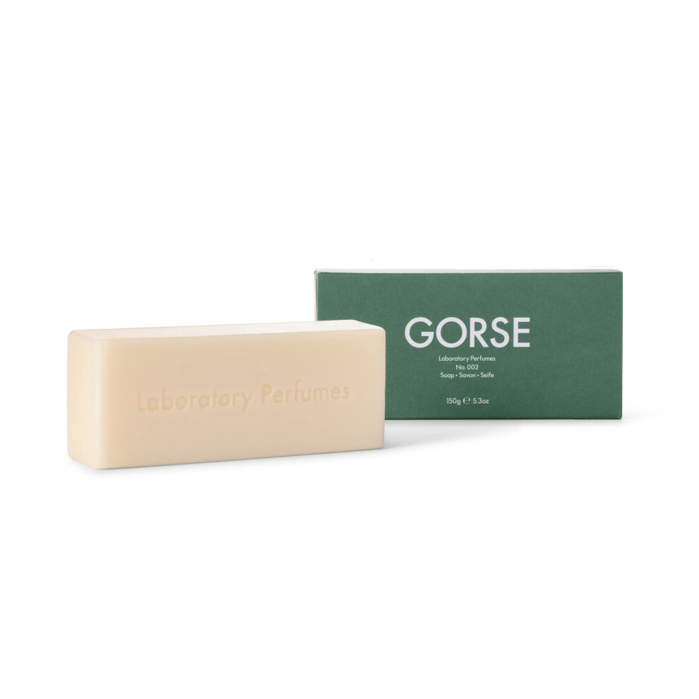 Laboratory Perfumes Gorse Soap Bar | Infused With Gorse Fragrance | Enriched With Shea Butter & Jojoba Oil | Palm Oil-Free, Plastic-Free & Skin-Kind