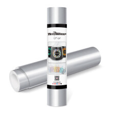 TECKWRAP Permanent Adhesive Vinyl 12" x 10ft, Glossy Silver
