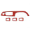 Window regulator panel trim Car window regulator switch cover, carbon fiber sticker window regulator panel moto kit 4