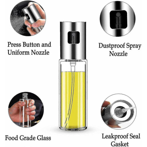 Olivenöl-Sprühflasche, 100 ml, tragbare Öl-Sprühflasche, Glasflasche 1