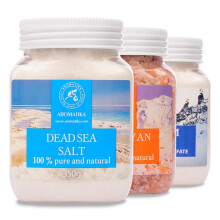 Bath Salts Set - Epsom Salt - Himalayan Pink Salt - Dead Sea Salt 100% Pure and Natural - Body Care - Best for Good Sleep - Beauty - Bathing - Body