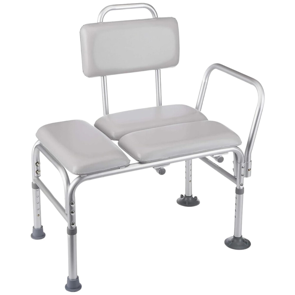 Homecraft Padded Bath Transfer Bench ? Adjustable Shower Chair For Elderly & Disabled ? Lightweight, Non-Slip Bathroom Seat With Suction Feet ? Safe,