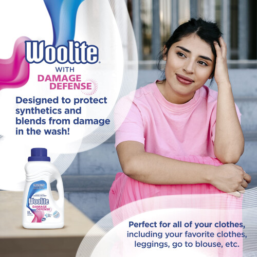 Woolite Damage Defense Liquid Laundry Detergent, Light Fresh Scent, 33 Loads, 50 Fl Oz 2