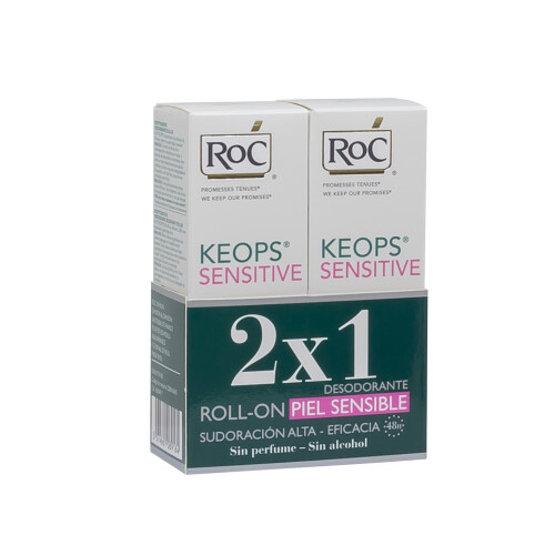 RoC ROC KEOOPS DEO Sensitive Leather Roll-On Pack of 2 x 30 ml. 2