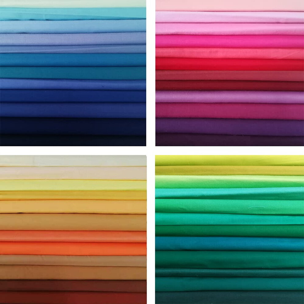 50 Pcs 8" X 8" Precut Multi-Colors Cotton Fabric Squares Fabric Bundles For Sewing & Quilting Beginners 5051221557205