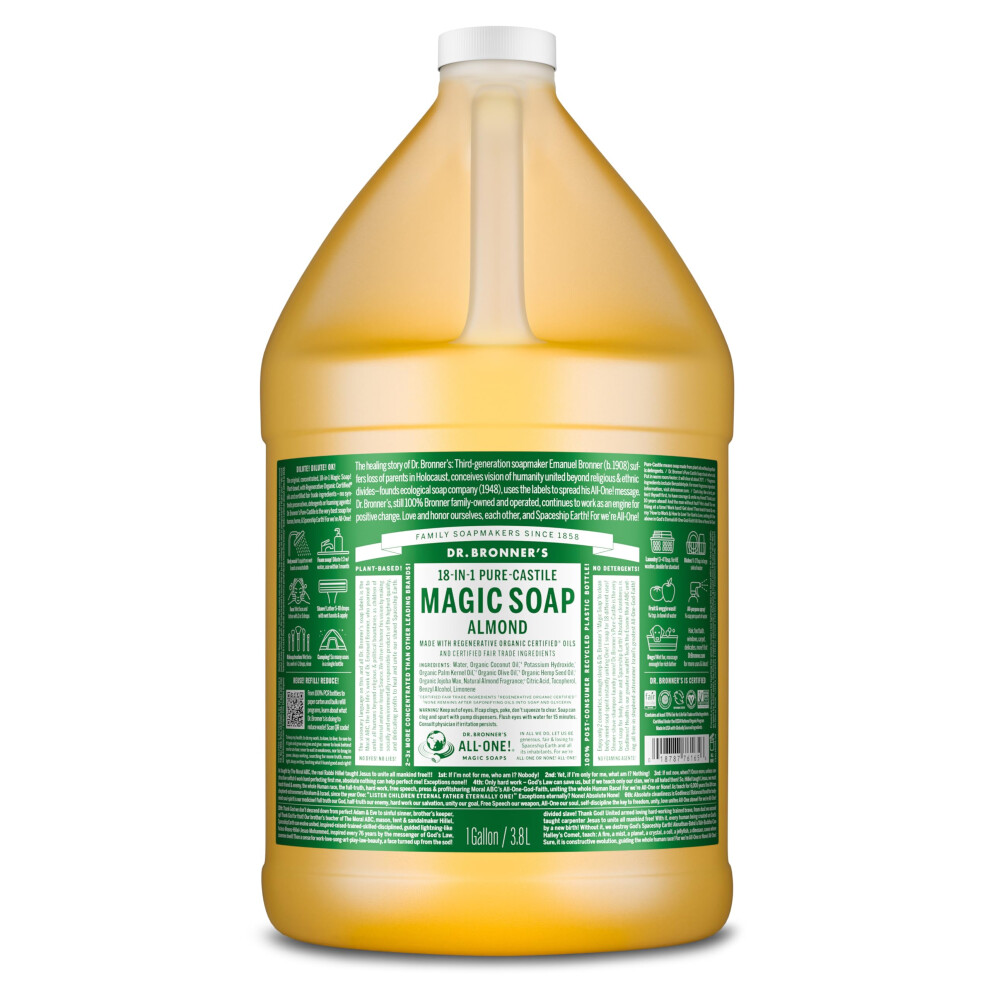 Dr. Bronner's Dr Bronner | Almond Pure-Castile Liquid Soap, 3.79L