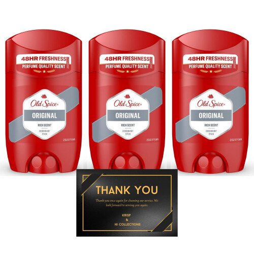 OS Original Deodorant Stick - Long Lasting Fresh Scent (3 x 50ml)