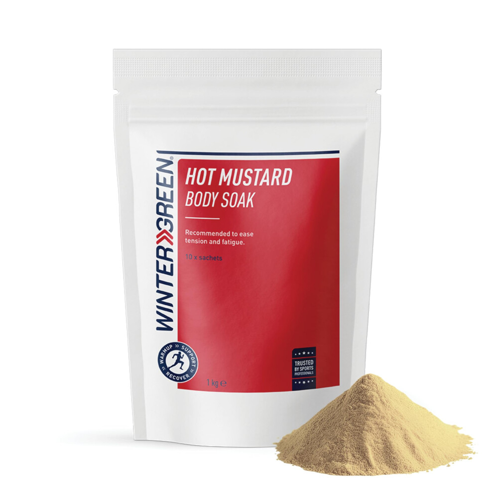 Wintergreen Hot Mustard Soak - Bubble Bath & Bath Bomb With Mustard Powder, Magnesium Oil, & Oil For Sore Muscle Relief & Magnesium Soak