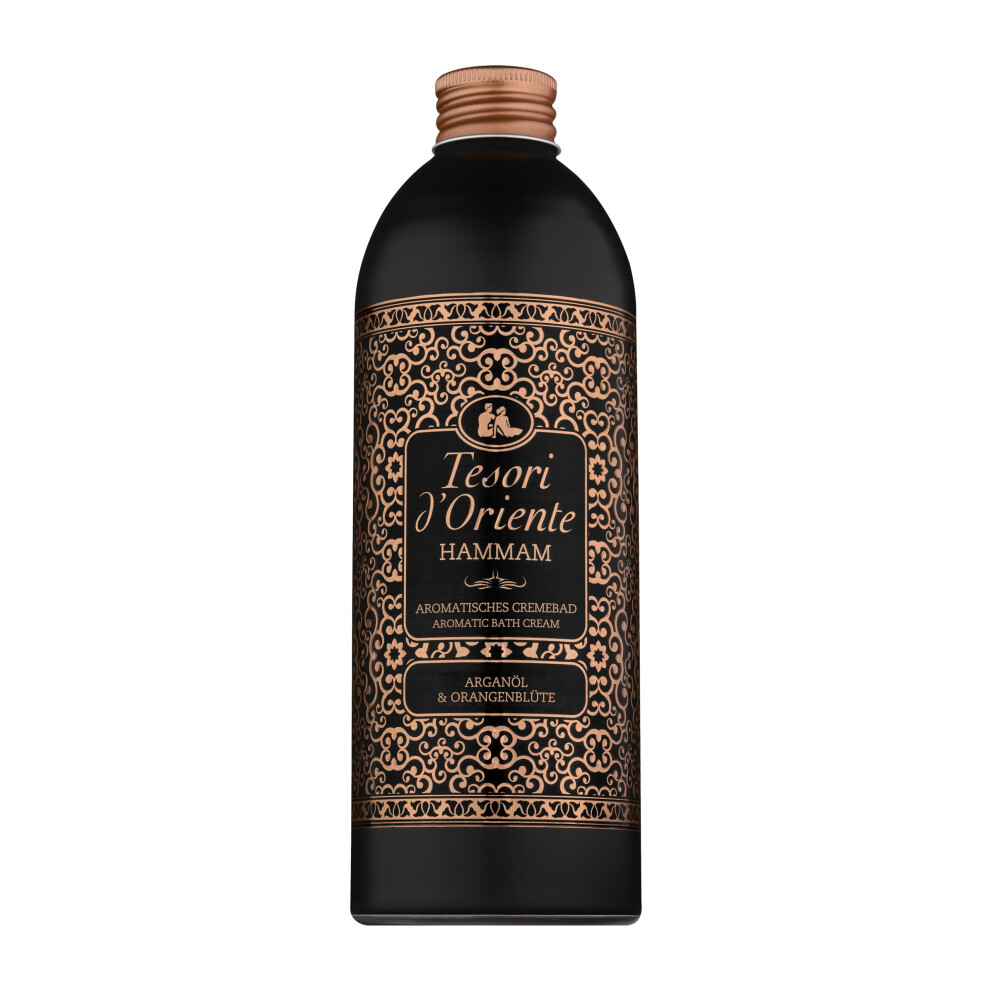 Tesori D'oriente Orange Cremebath 'Hammam' 500 Ml Aromatic Bath With Argan Oil And Blossom Body Care For The Bath Ritual For Body & Senses