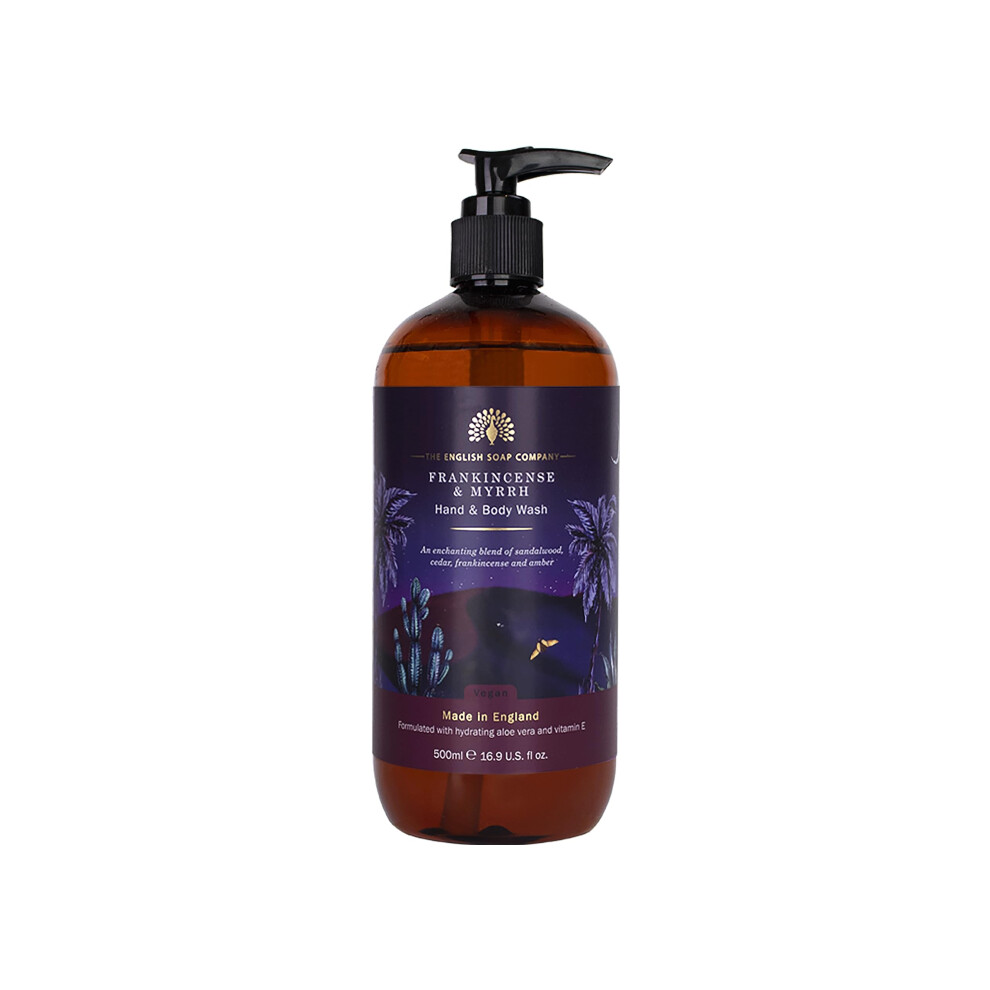 The English Soap Company Frankincense & Myrrh Hand & Body Wash Soap 500Ml / 16.9Fl Oz.