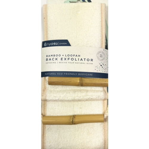 Hydrea Bamboo & Loofah Back Exfoliator-Wrap 2