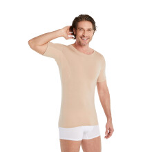FINN Anti-Sweat Men's Shirt with Crew Neck and Built-in Armpit Sweat Pads to Combat Excessive Sweating - Undershirt with Guaranteed Protection Against
