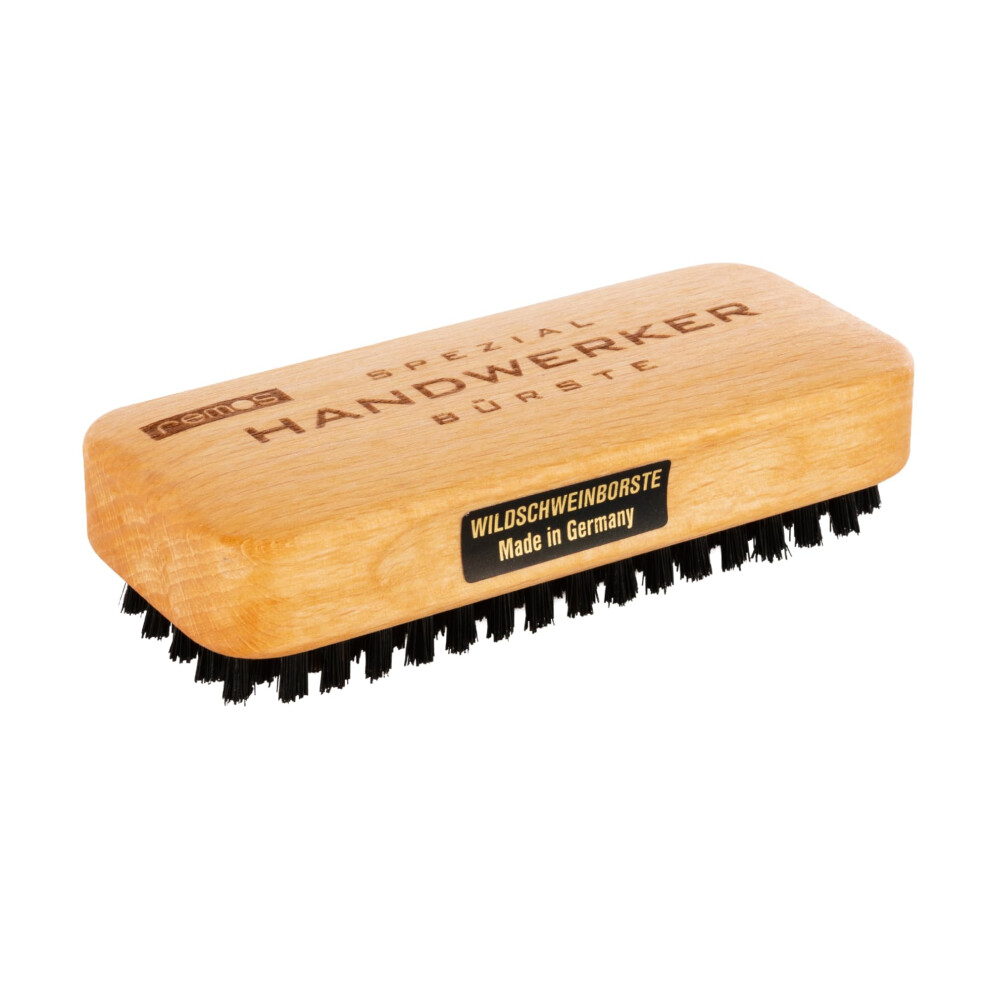 Remos Hand Brush "Craftsman" Made Of Local Beech Wood With Wild Boar Bristles Remos Professional Body Care