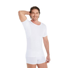 FINN Anti-Sweat Men's Shirt with Crew Neck and Built-in Armpit Sweat Pads to Combat Excessive Sweating - Undershirt with Guaranteed Protection Against