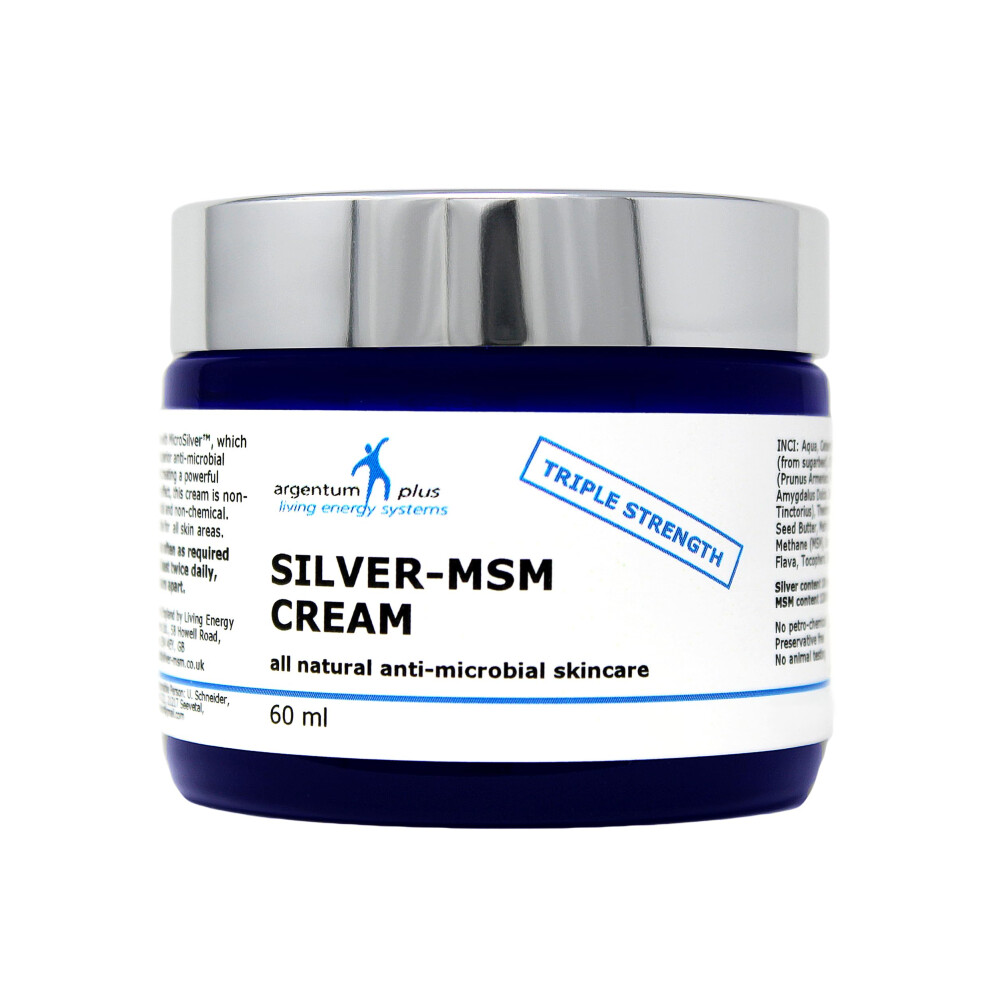 Argentum Plus Silver/Cream Triple Strength -Msm 60 Ml