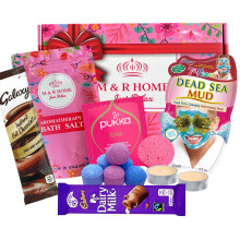 Pamper Gifts for Women, Self Care Package ? Mother?s Day Gift, Relaxation, Spa Gifts for Her, Hug in a Box ? Thank You Gift, Birthday Hampers for