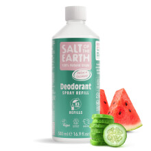 Salt of the Earth - Natural Deodorant Spray Refill - Melon & Cucumber - 100% Natural Origin Ingredients - Vegan - Suitable for Men, Women & Children -