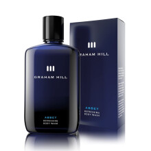 GRAHAM HILL Abbey Refreshing 2 in 1 Hair & Body Wash, 250 ml Moisturizing Mens Shower Gel for Everyday Body Care and Sensitive Skin, Woody- Bergamot