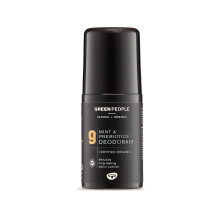Green People For Men No. 9 Mint and Prebiotics Deodorant - Vegan, Organic & Cruelty Free, 75ml