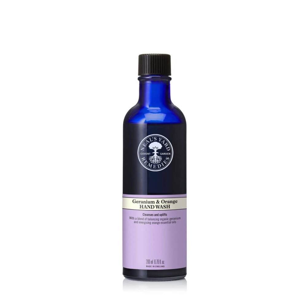 Photos - Shower Gel Neal's Yard Remedies Geranium & Orange Hand Wash ? No Pump | Organic Hand Wash with Essential Oils | Vegan Hand Wash Made wi